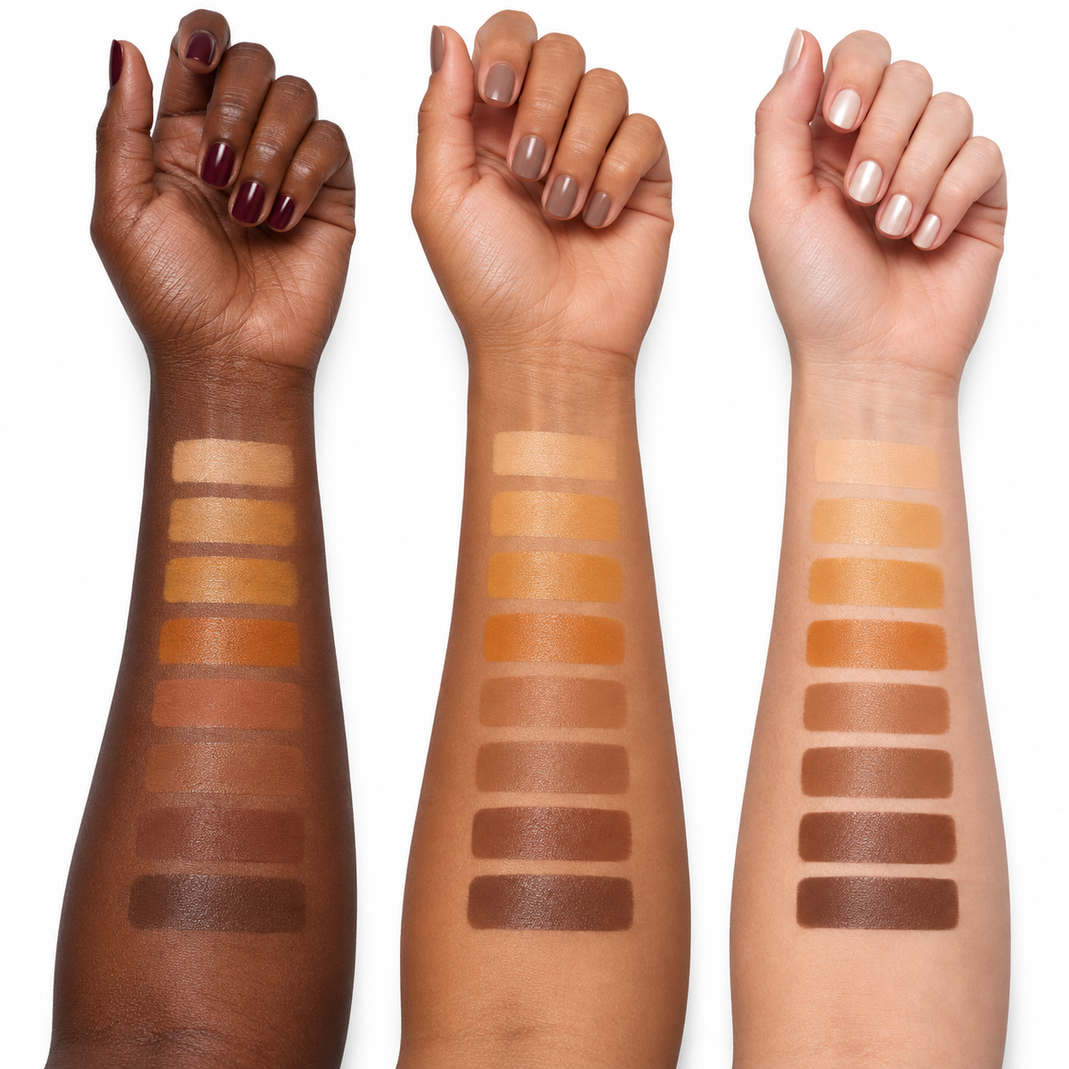 Tan/Dark eight shades on dark, tan and light skin