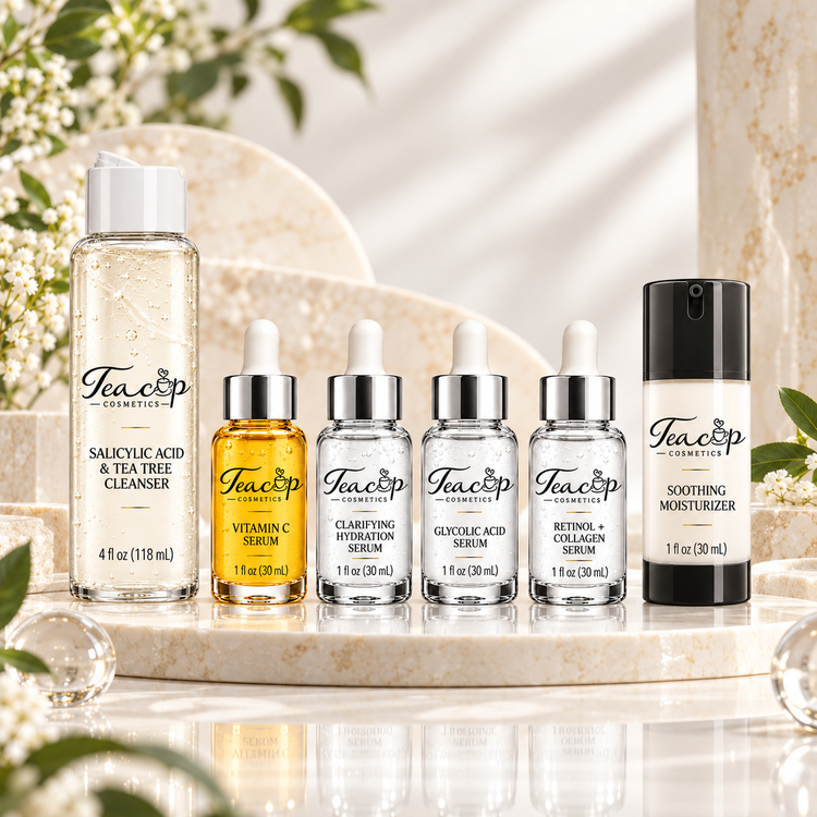 Teacup Cosmetics skincare sets