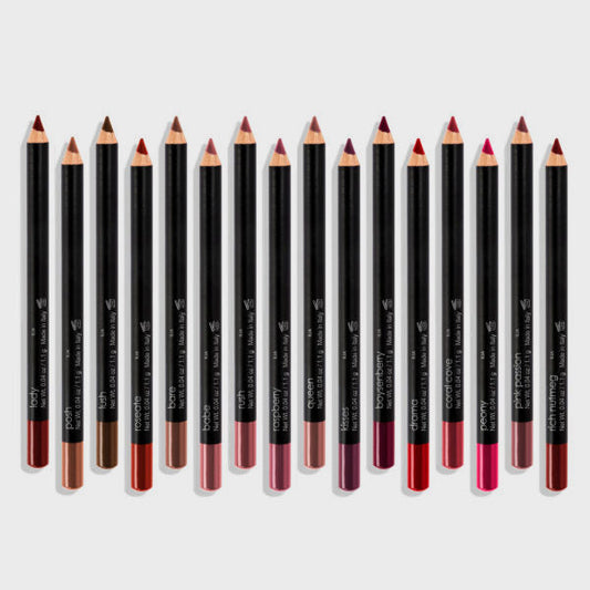 Teacup Velvet Lip Liner shade sampler