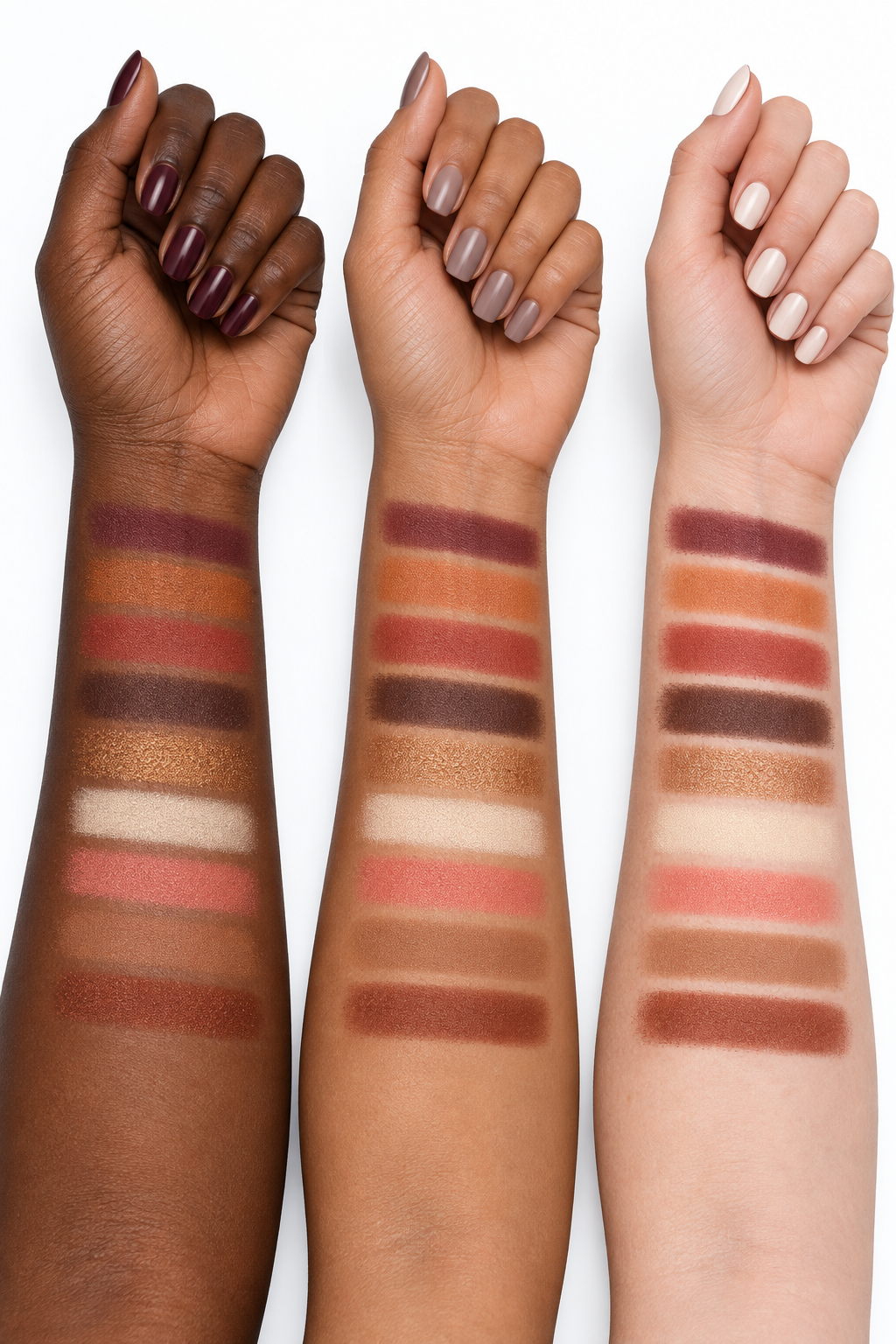 CHAI — nine shades on dark, tan and light skin