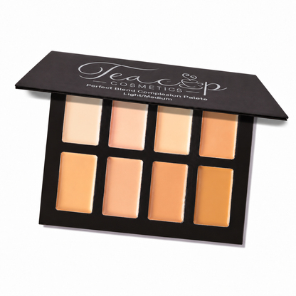 Perfect Blend Complexion Palette Light/Medium | Teacup Cosmetics