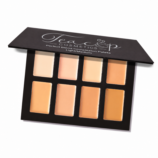 Perfect Blend Complexion Palette Light/Medium | Teacup Cosmetics