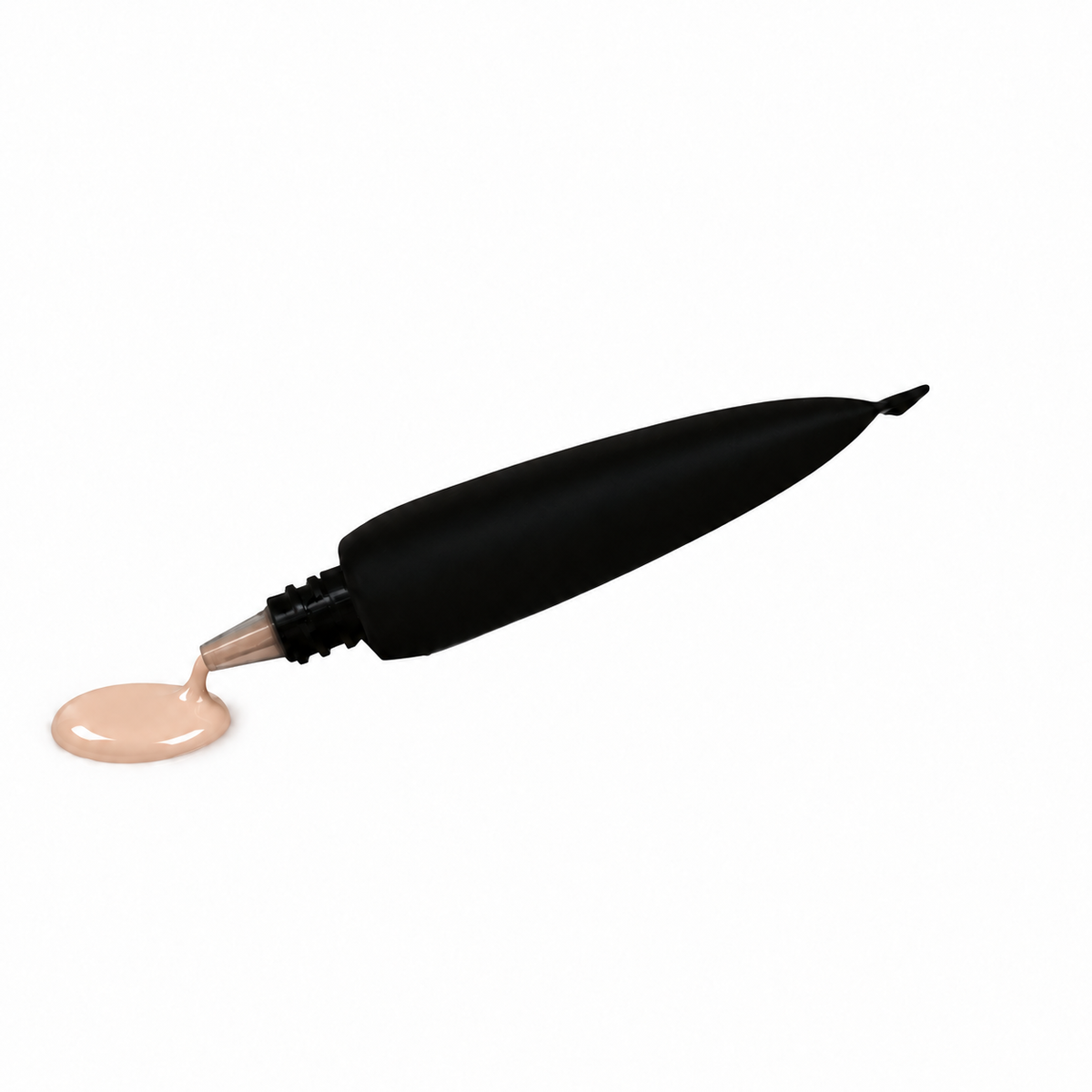 Teacup Cosmetics Radiant Satin Foundation 101, squeeze tube with small foundation spill
