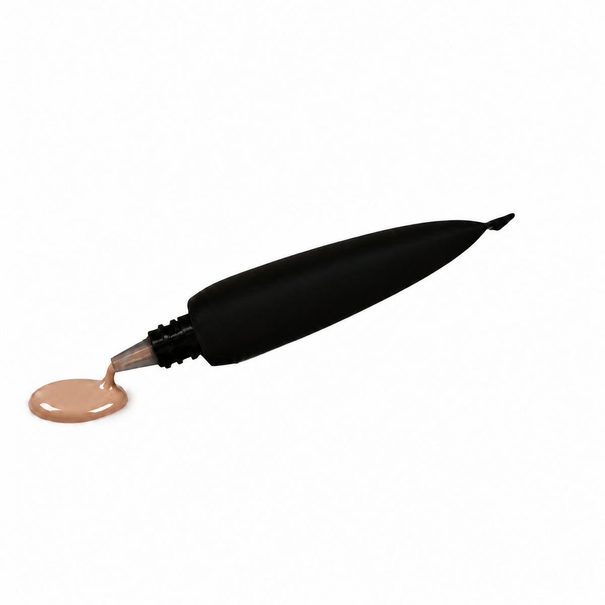 Teacup Cosmetics Radiant Satin Foundation 120, squeeze tube with small foundation spill