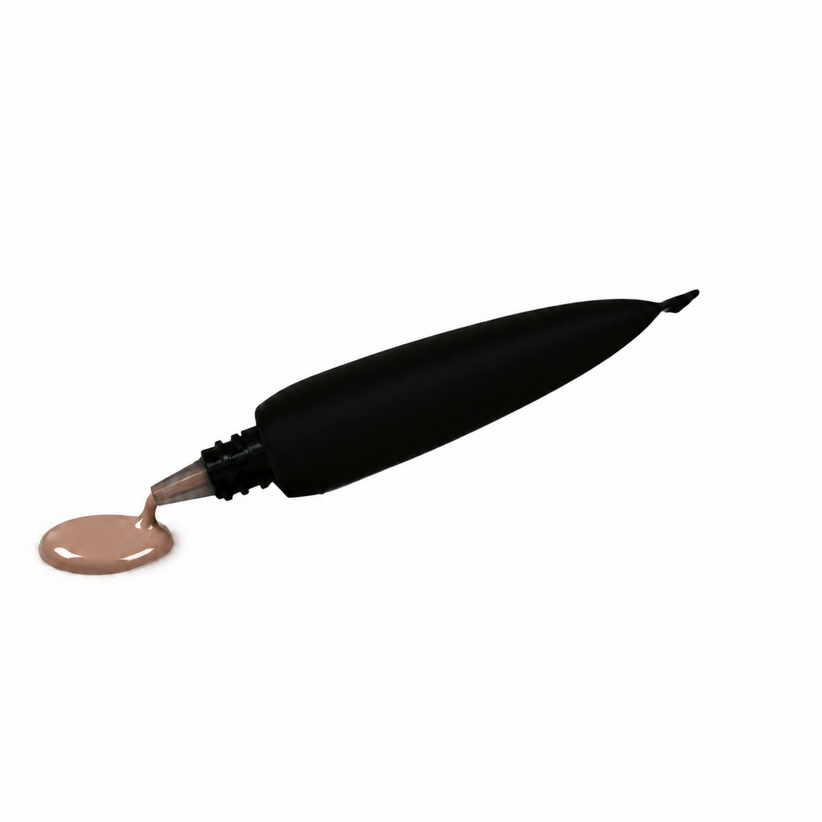 Teacup Cosmetics Radiant Satin Foundation 133, squeeze tube with small foundation spill