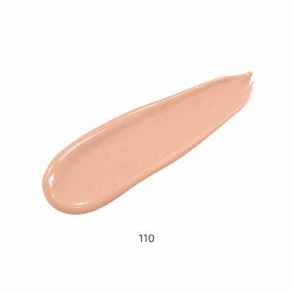Teacup Cosmetics Radiant Satin Foundation 110, foundation swipe