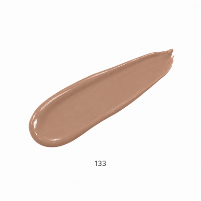 Teacup Cosmetics Radiant Satin Foundation 133, foundation swipe