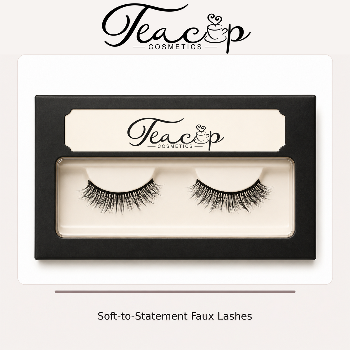Soft-to-Statement Faux Lashes | Teacup Cosmetics
