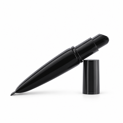 Velvet Matte Foundation black tube with its small pump exposed and cap beside it