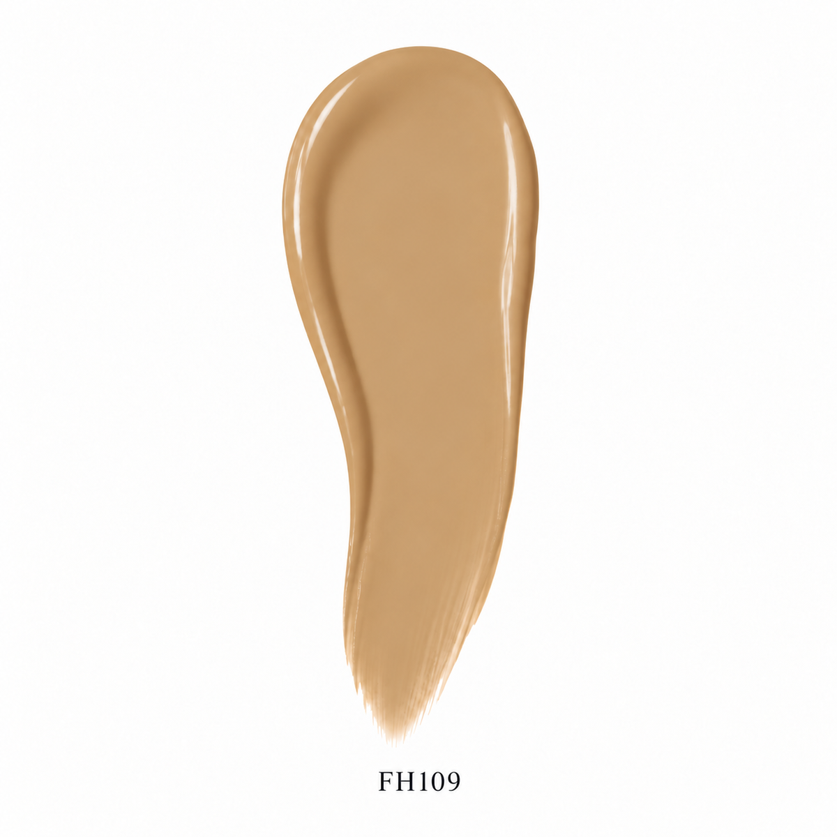Teacup Cosmetics Velvet Matte Foundation 109, individual cream swipe swatch